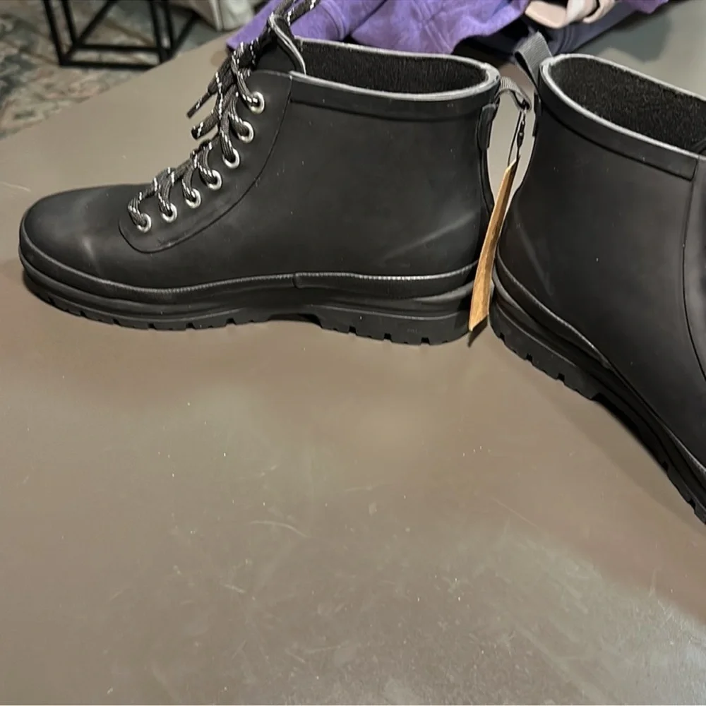 NWT Chooka Black Women's Lace-Up Winter Boots - Picture 4 of 9